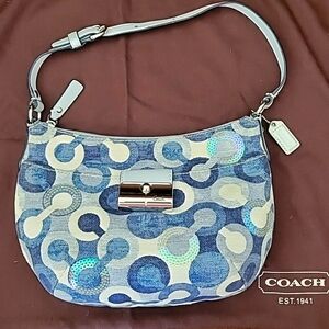 Coach Kristen, Op Art  small hobo shoulder purse